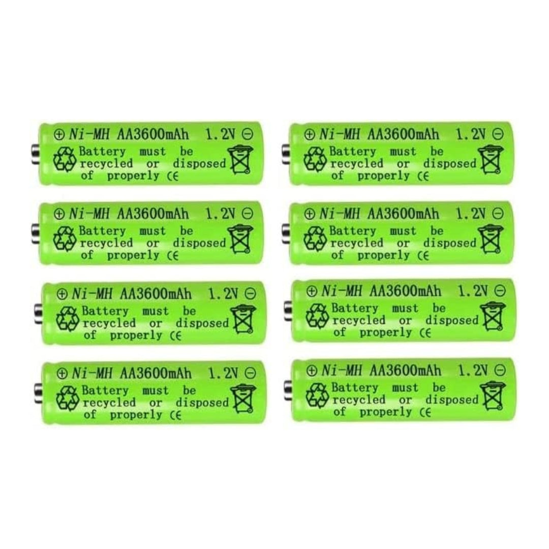 16X AA Akku 3600mAh NI-mh Wiederaufladbar Rechargeable Akkus Batterien 1,2 V