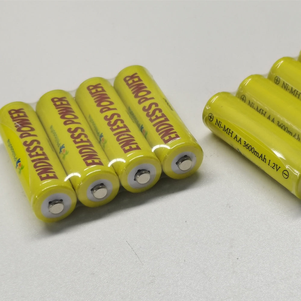 24X Endless Power AA Akkus HR6 3600mAh 1,2 V NI-mh Wiederaufladbar Rechargeable Akku Batterien gelb 24 Stück
