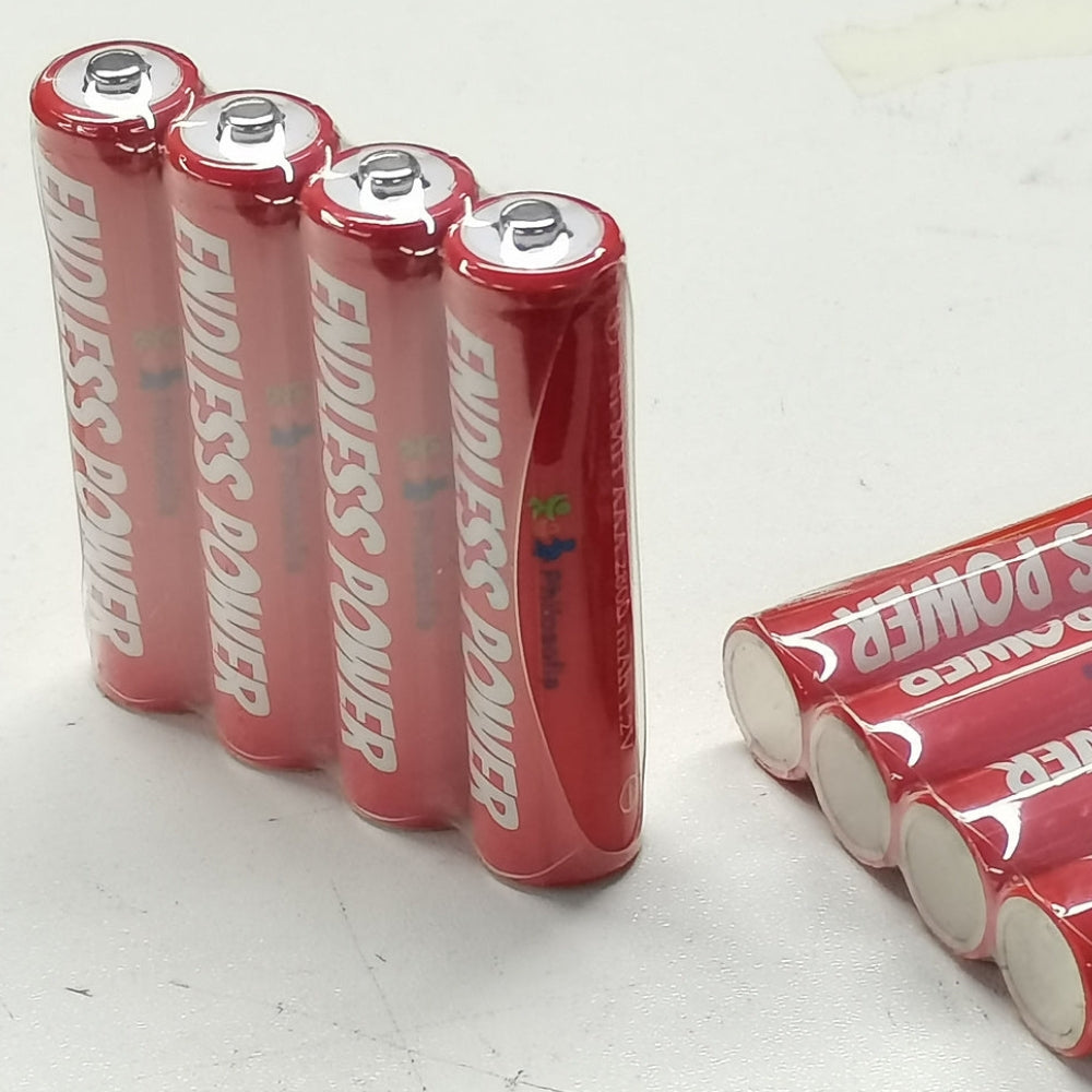 16X Endless Power AAA Akkus HR03 2800mAh 1,2 V NI-mh Wiederaufladbar Rechargeable Akku Batterien rot 16 Stück